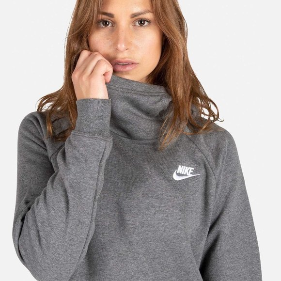NIke W's Sportswear Essential Funnel Neck Hoodie - Picture 3 of 3